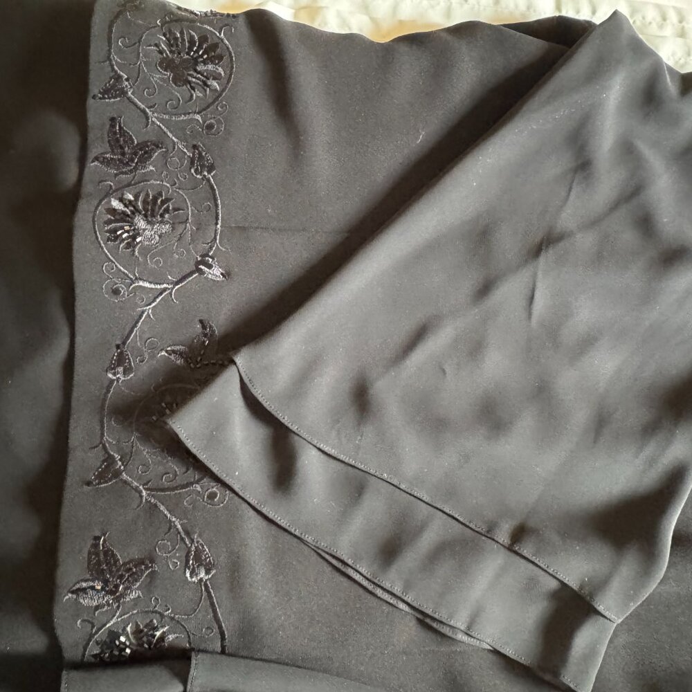 Donna Morgan Black, Mother of the Bride, Maxi Dress size 16 / XL